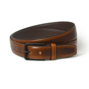 Cooper Caramel Brown Buffalo Leather Belt