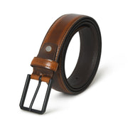 Cooper Caramel Brown Buffalo Leather Belt
