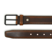 Cooper Caramel Brown Buffalo Leather Belt