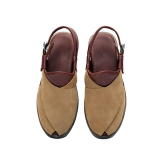 Juan Loco Men's Suede Leather Peshawari Chappal Sandals