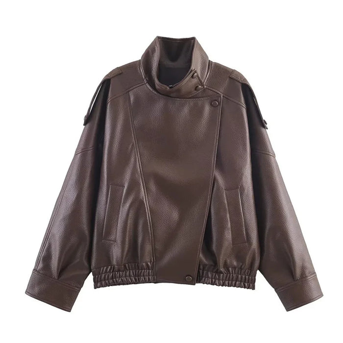 Willow Women's Black Faux Leather Motorcycle Jacket