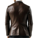 Finley Brown Leather Blazer - Leather Blazer for Men Brown