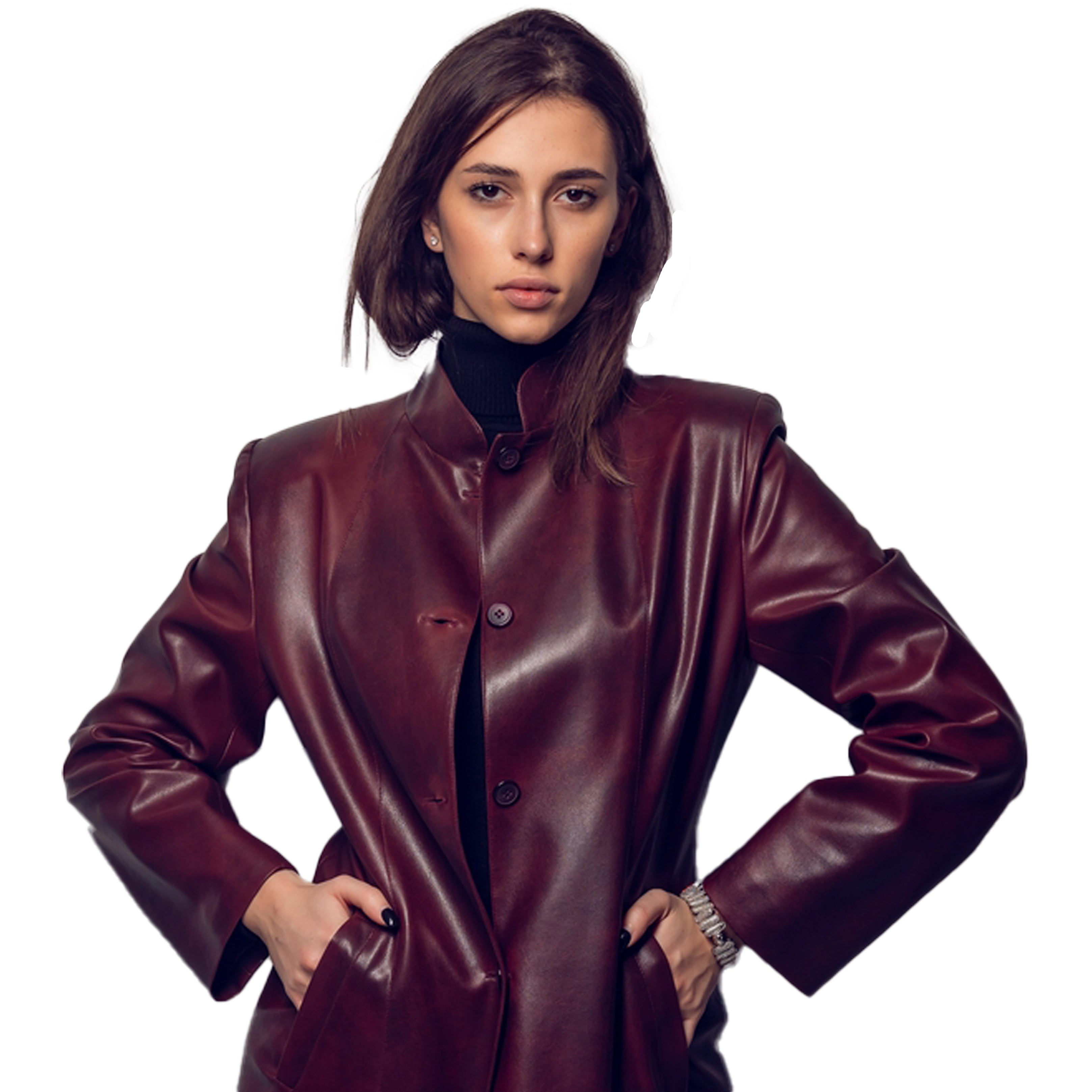 Kasper leather jacket sale