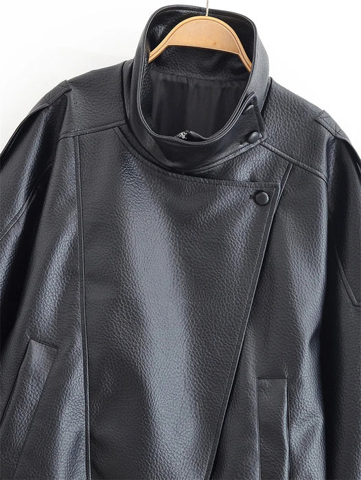 Willow Women's Black Faux Leather Motorcycle Jacket