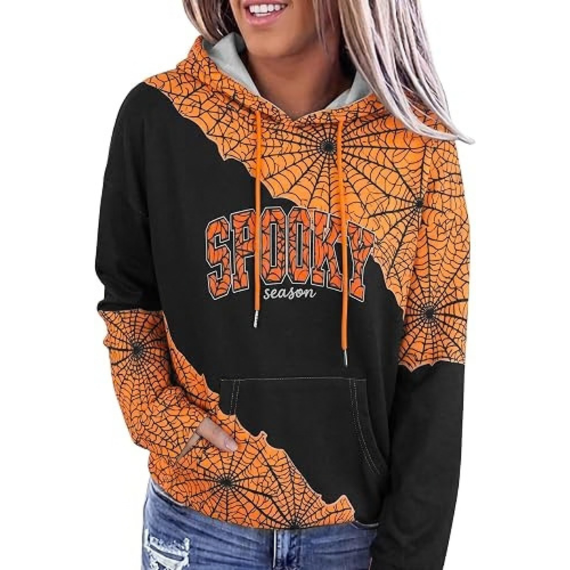 Women's Halloween Graphic Sweatshirt Long Sleeve