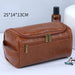 PU Leather Toiletry Bag for Men & Women – Hanging Travel Dopp Kit Organizer