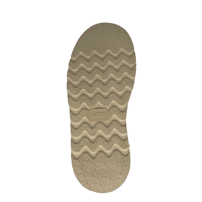 Kids' Brown Moc-Toe Boot — Classic Wedge Outsole
