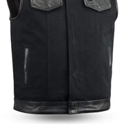49/51 Vest Motorcycle Leather Canvas Vest