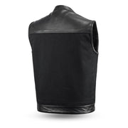 49/51 Vest Motorcycle Leather Canvas Vest