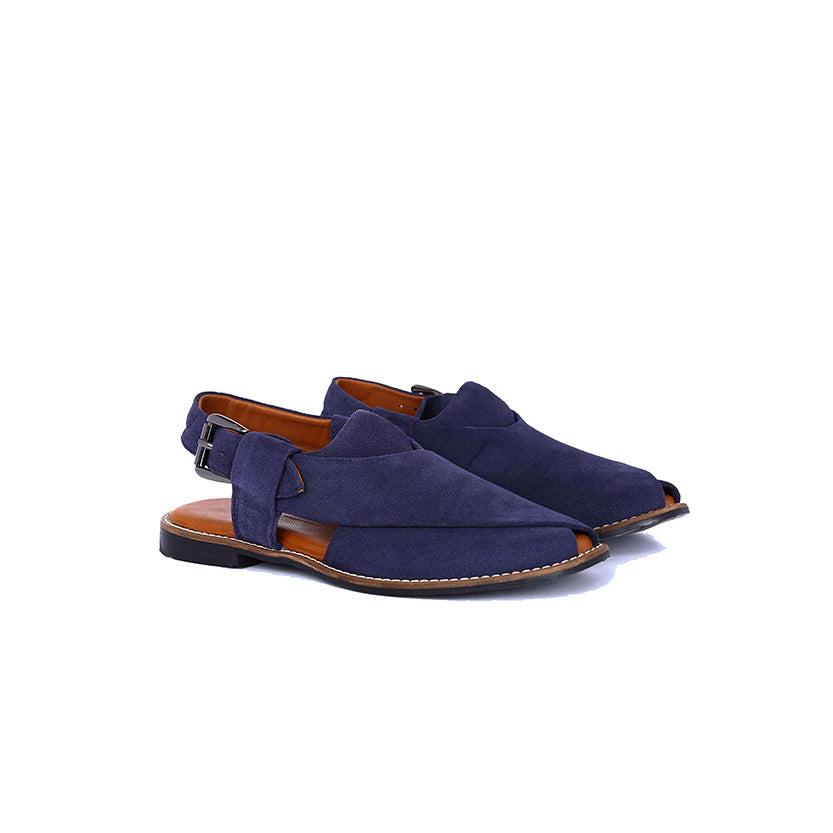 Blue sale peshawari chappal