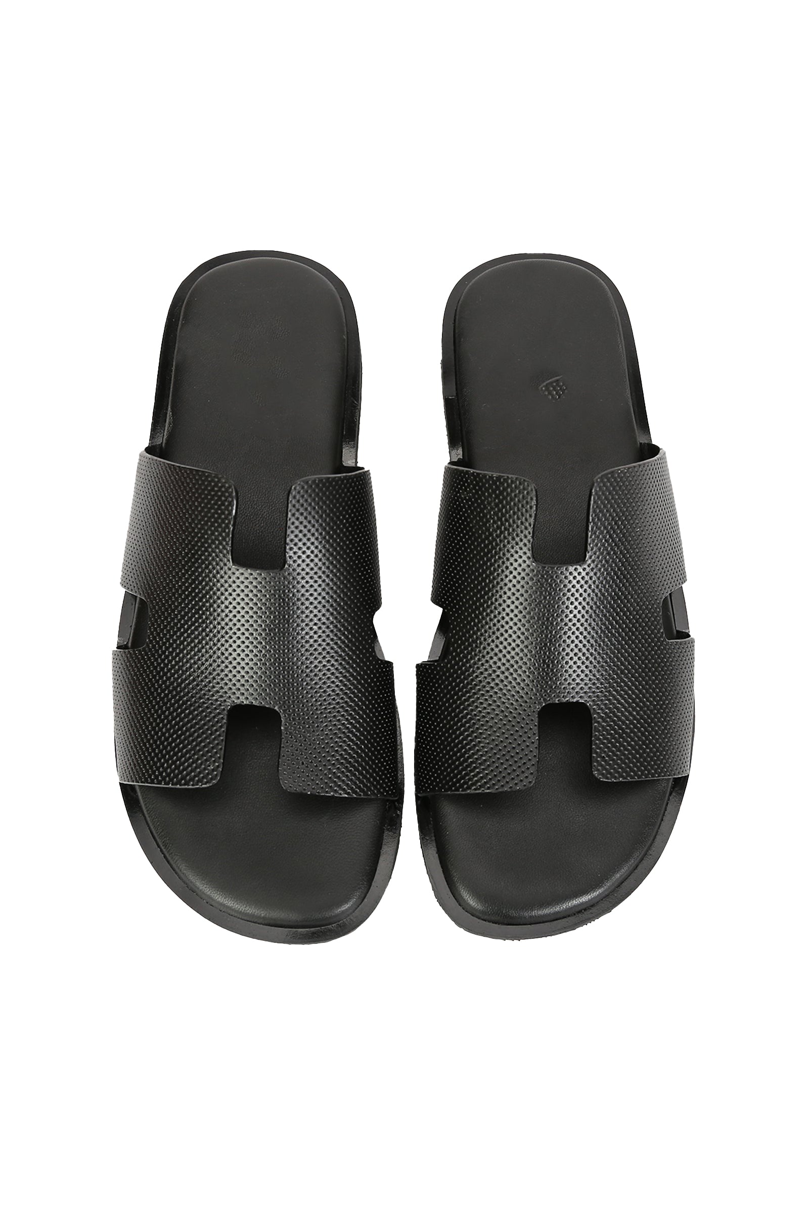 Wesley Men's H Dotted Leather Slipper – Premium Style – Inland