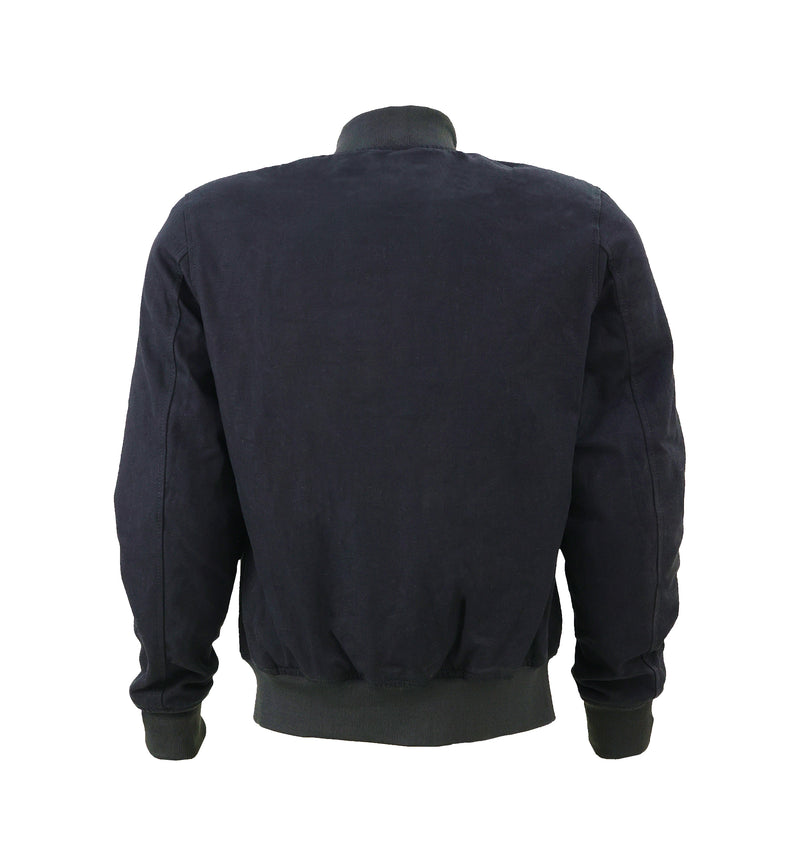 Burak Men’s Denim Safety Padded Motorcycle Bomber Jacket