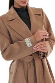 Camel Cashmere Blend Coat for Women