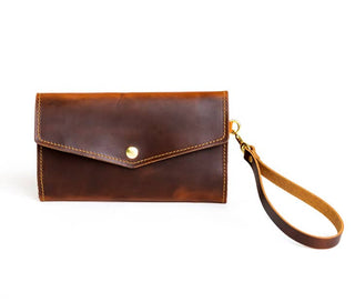 Pamela Women's Trifold Leather Clutch Wallet