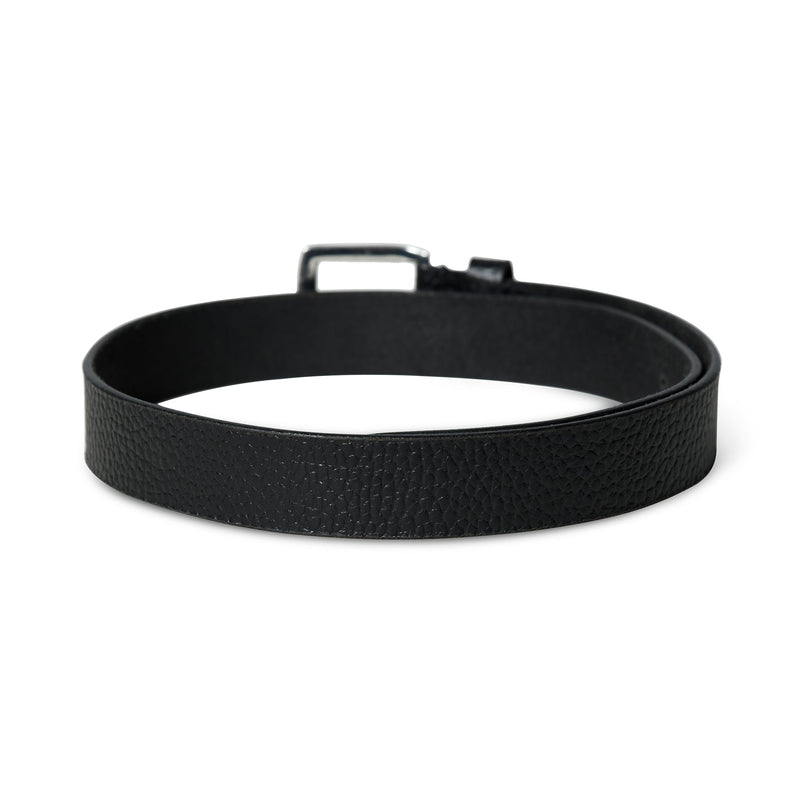 Nexus Black Buffalo Textured Leather Belt