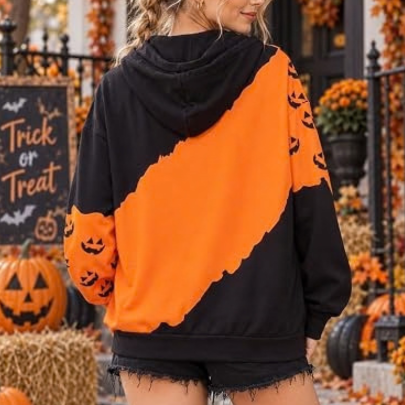 Women's Halloween Graphic Sweatshirt Long Sleeve