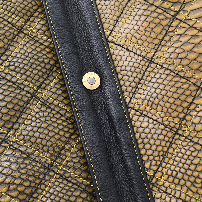 Kingsnake Men’s Motorcycle Leather Vest