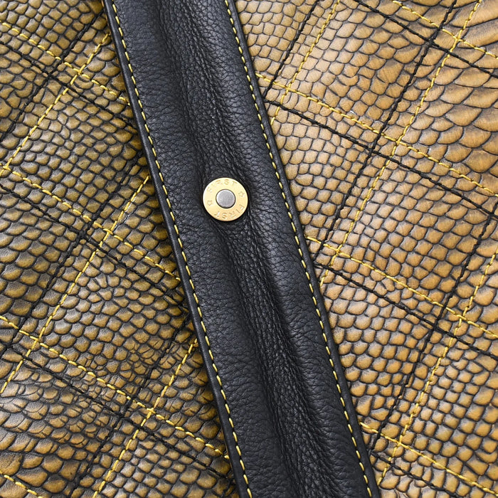 Kingsnake Men’s Motorcycle Leather Vest