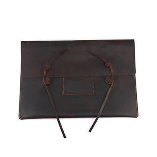 Bryan Cow Pullup Leather Macbook Laptop Sleeve Brown