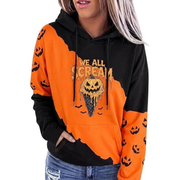 Women's Halloween Graphic Sweatshirt Long Sleeve