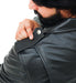 Kaan Zipper Leather Biker Jacket for Men's Black