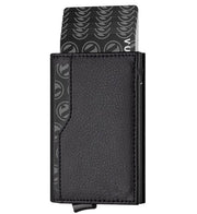 RFID Blocking Leather Credit Card Case 💳🖤 Double ID Window Wallet