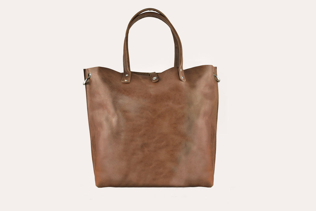 Paseo Caramel Leather Tote