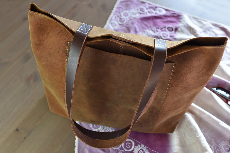 PCH Brown Leather Tote