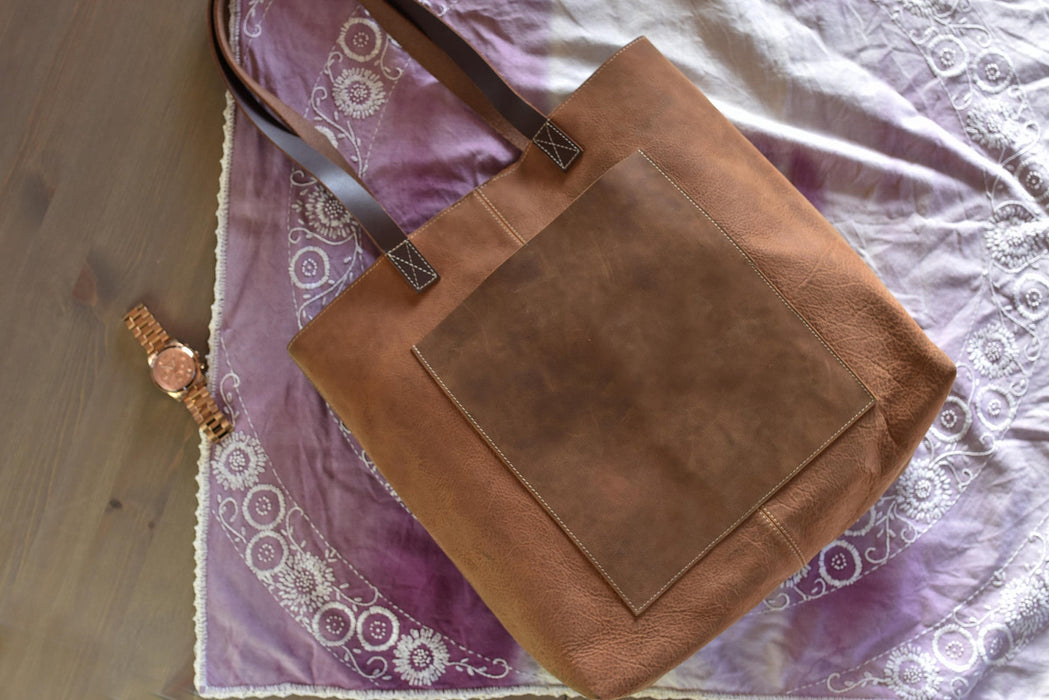 PCH Brown Leather Tote