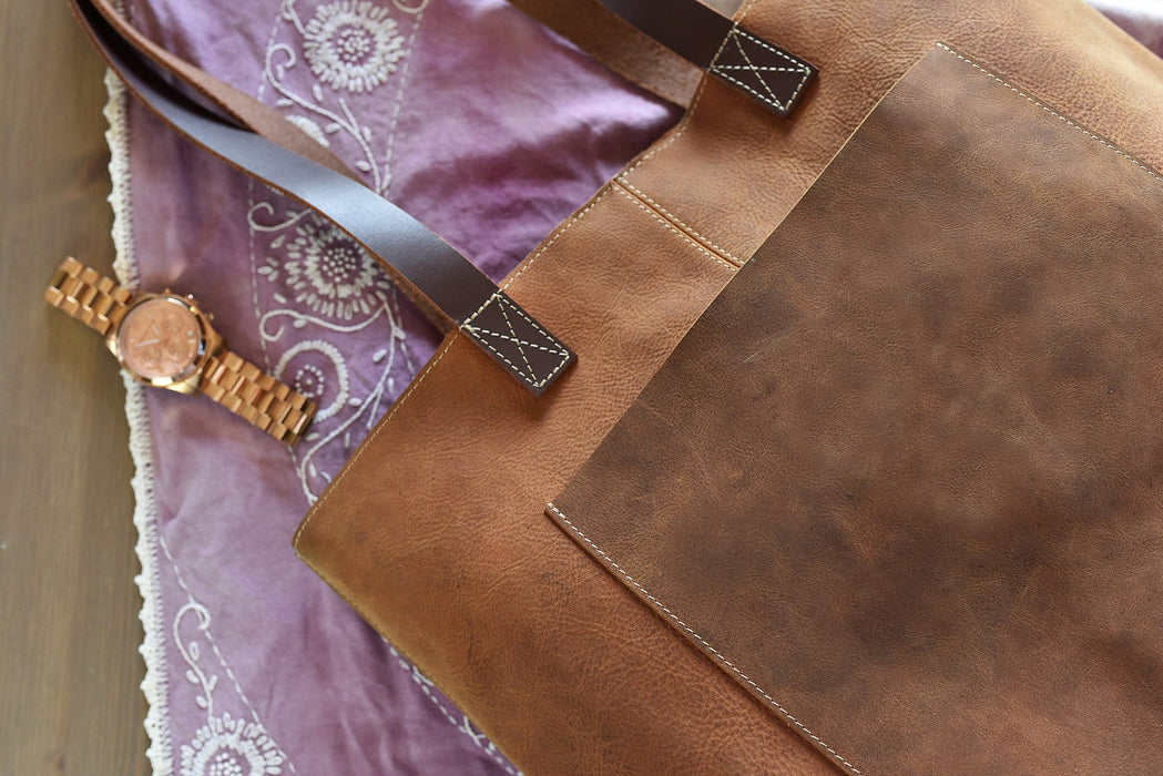 PCH Brown Leather Tote
