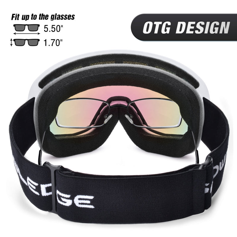 Double-Layer Anti-Fog Ski Goggles