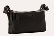 Genuine Pebble Leather Crossbody Bag