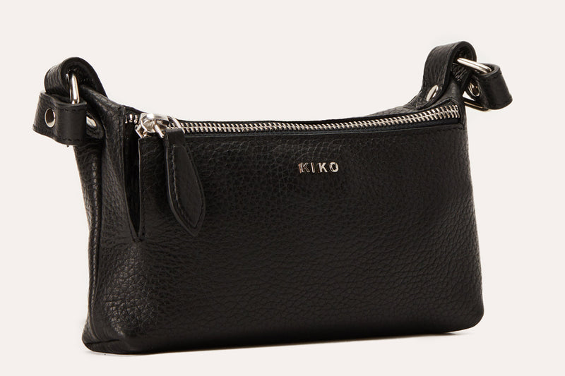 Genuine Pebble Leather Crossbody Bag