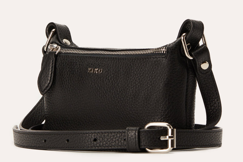 Genuine Pebble Leather Crossbody Bag