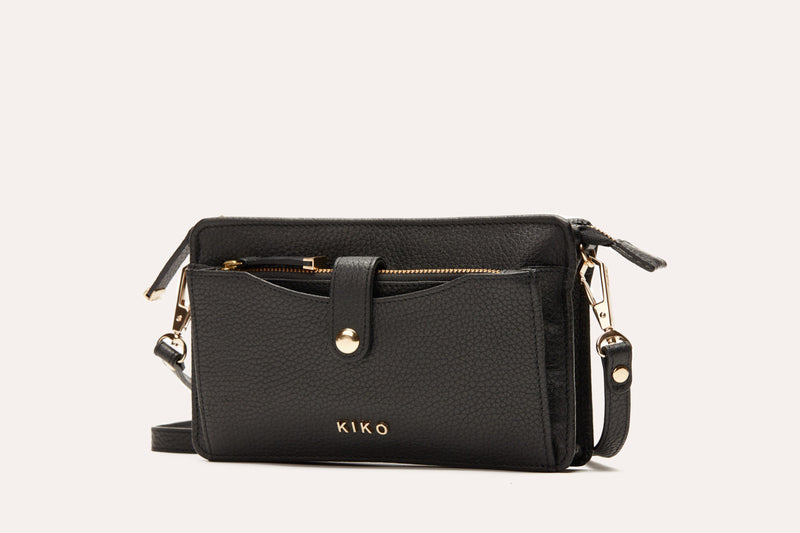 Wallet Crossbody | Genuine Pebble Leather
