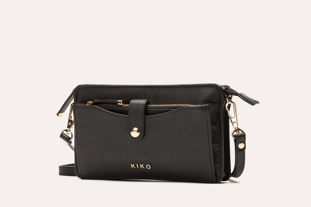 Wallet Crossbody | Genuine Pebble Leather