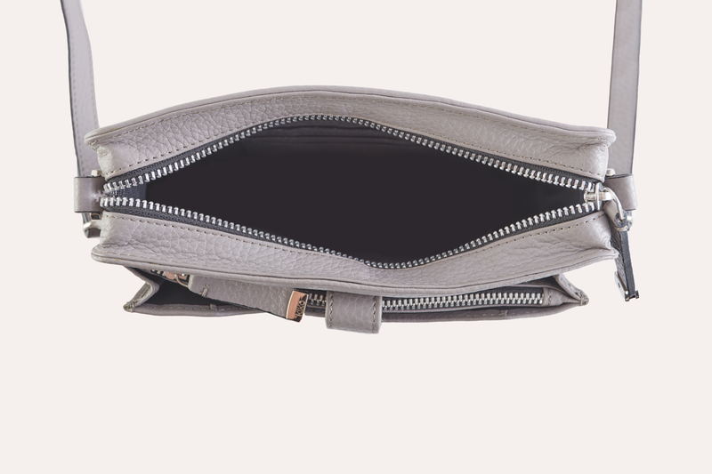 Wallet Crossbody | Genuine Pebble Leather