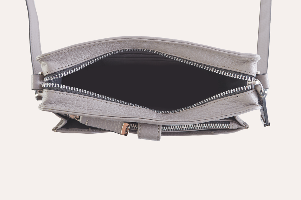 Wallet Crossbody | Genuine Pebble Leather