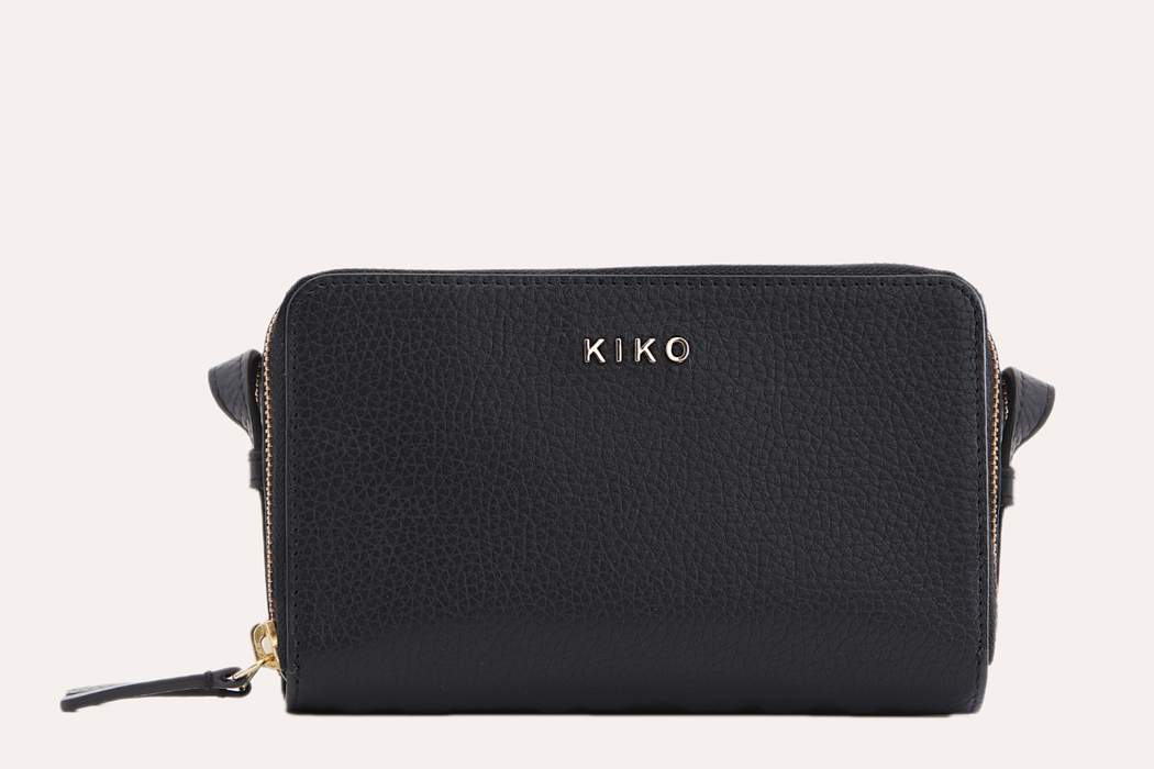 Zip Around Pebble Leather Crossbody