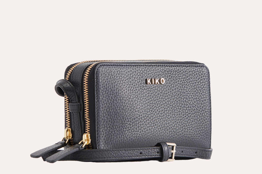 Zip Around Pebble Leather Crossbody