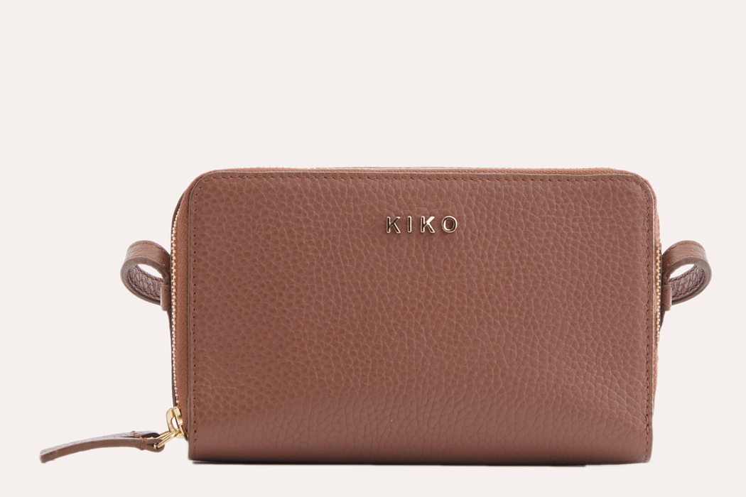 Zip Around Pebble Leather Crossbody