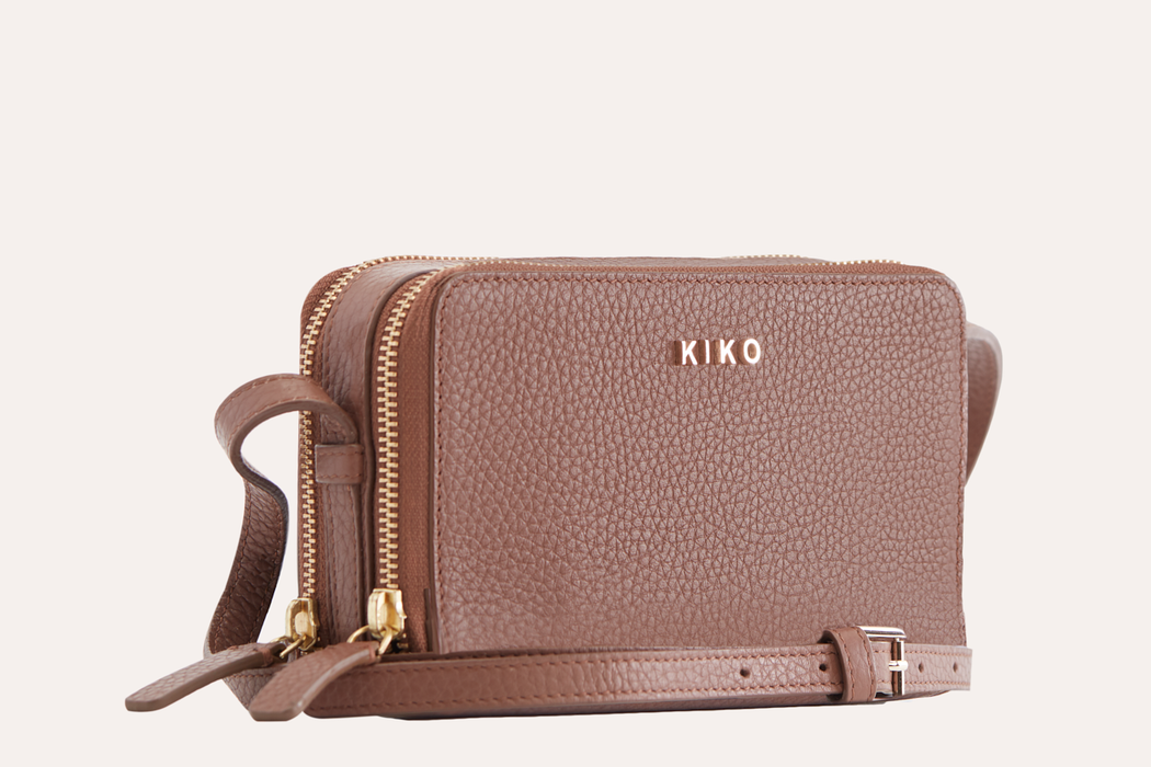 Zip Around Pebble Leather Crossbody