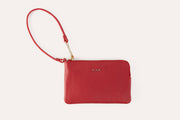 Genuine Pebble Leather Wristlet