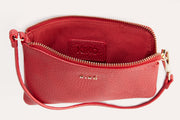 Genuine Pebble Leather Wristlet