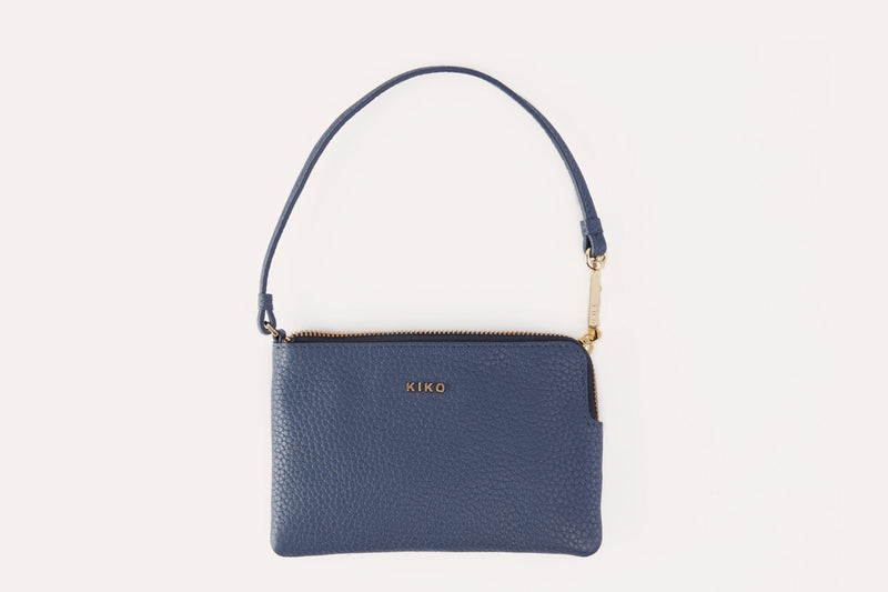Genuine Pebble Leather Wristlet
