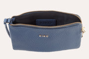Genuine Pebble Leather Wristlet