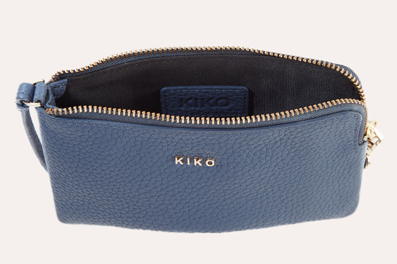 Genuine Pebble Leather Wristlet