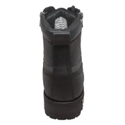 Women's 6" Reflective Double Zipper Biker Boot — Black