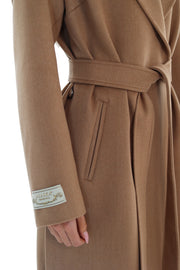Camel Cashmere Blend Coat for Women