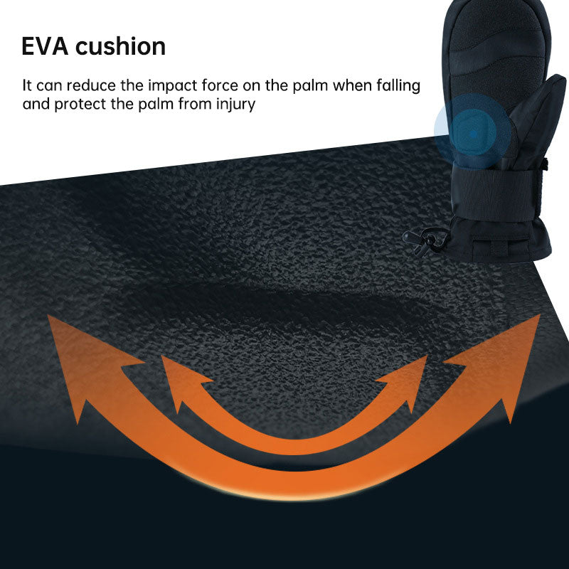 Waterproof Touchscreen Ski Gloves with Wrist Support